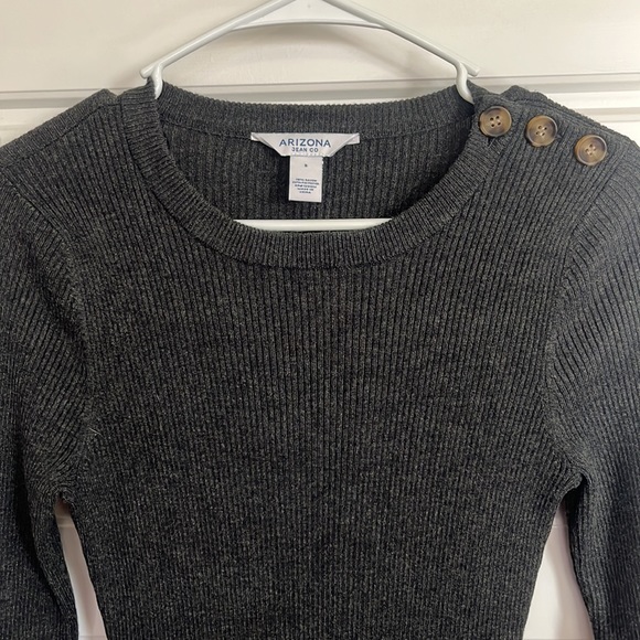 NWOT Dark Grey Sweater Dress - Picture 2 of 2